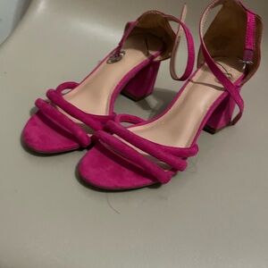 Charming Charlie Fuchsia Strappy Heels